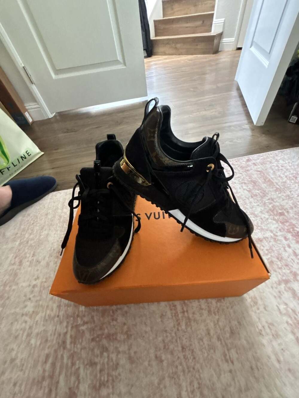 Louis Vuitton Run Away Sneaker Black Monogram Canvas